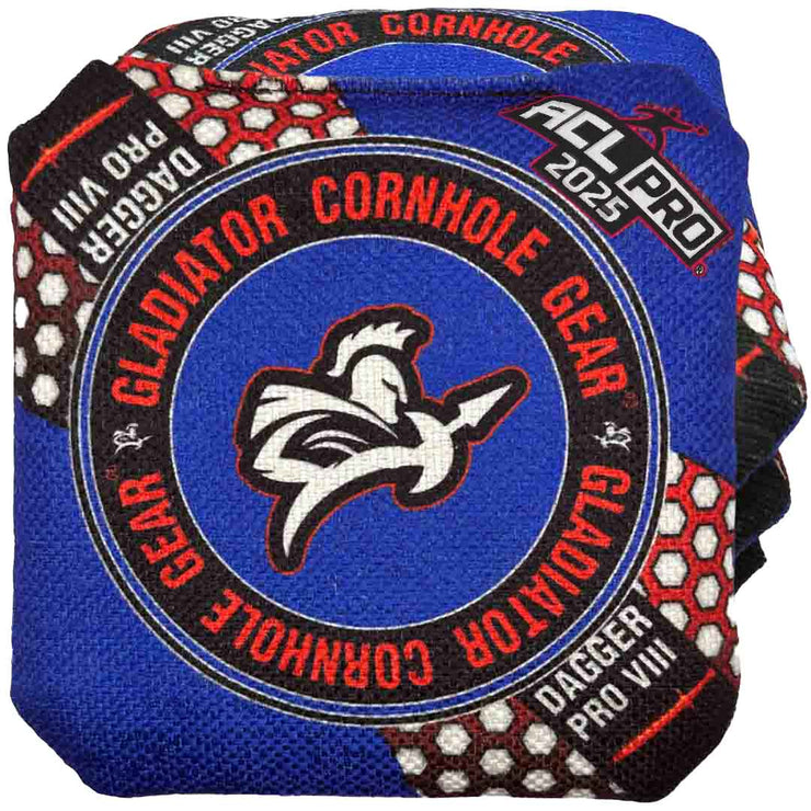 Professional Cornhole Bags Approved by ACL Gladiator Dagger Pro 2025 Red White Blue